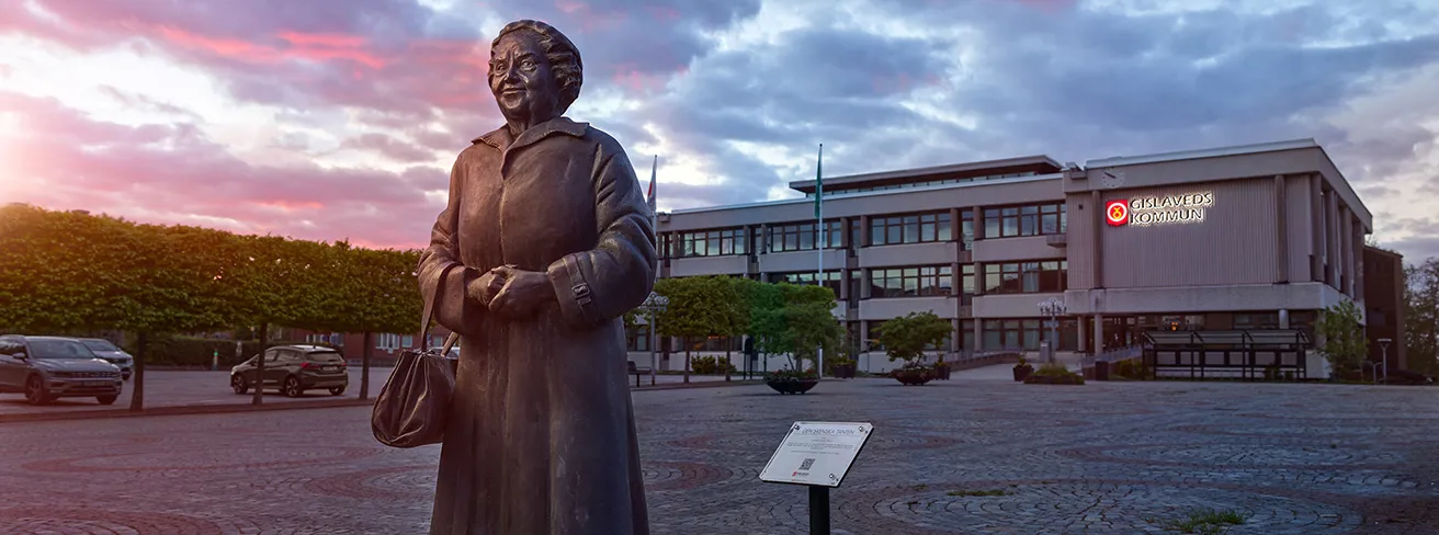 Tanten på torget i Gislaved, Foto Patrik Svedberg