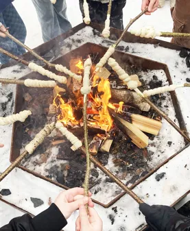 Image illustrating Grillplats Bureskolan Pinnbrod