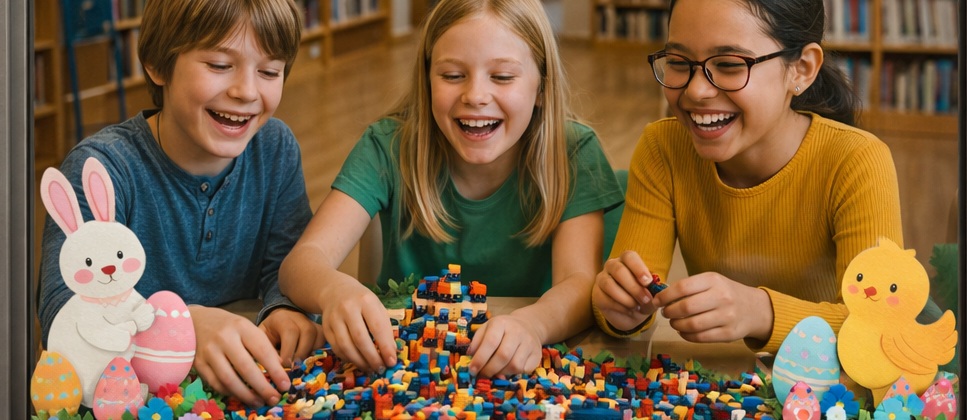 Bild som illustrerar Påsklov+lego=sant!