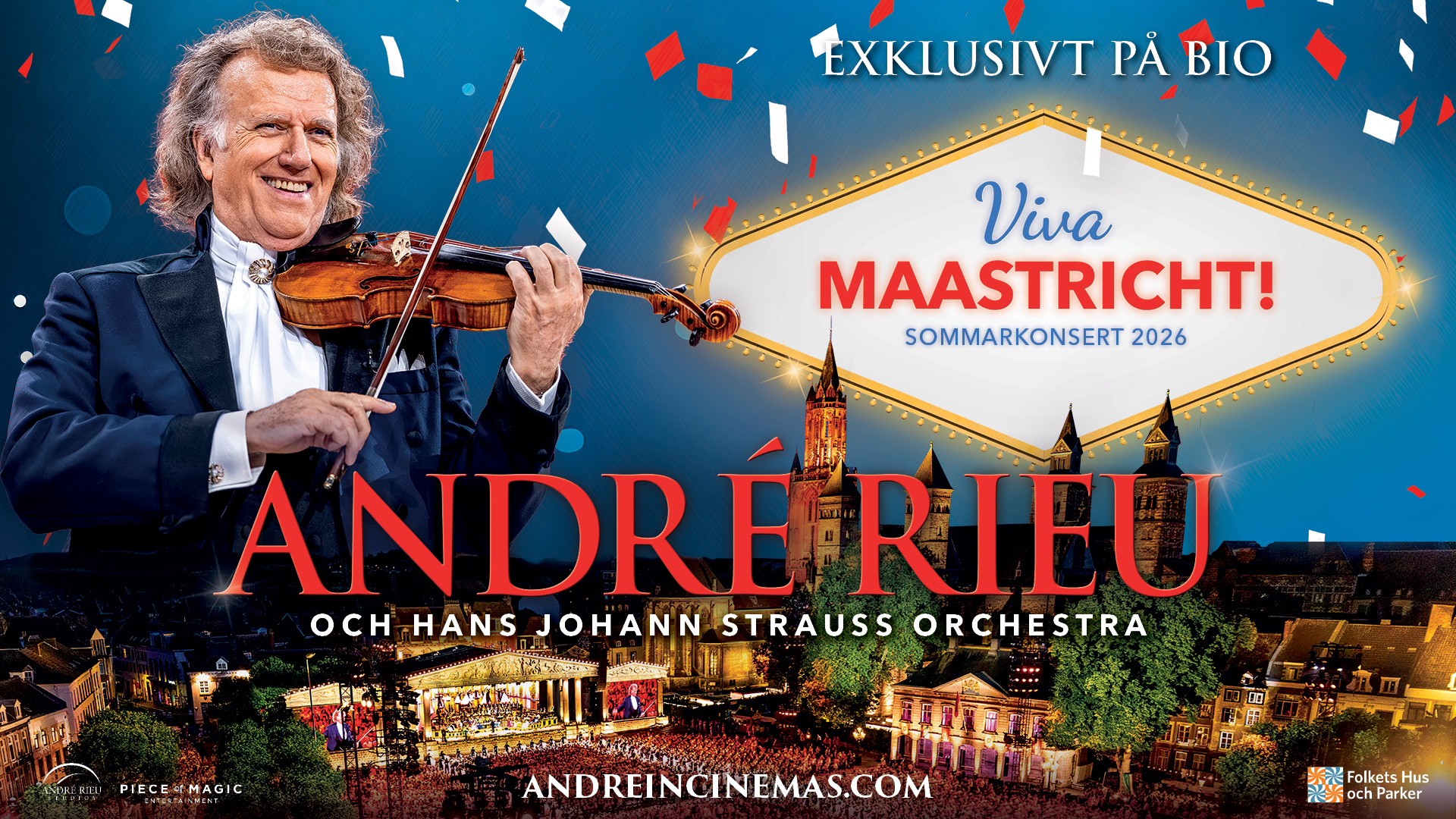 Bild som illustrerar André Rieu’s Viva Maastricht sommar konsert 2026