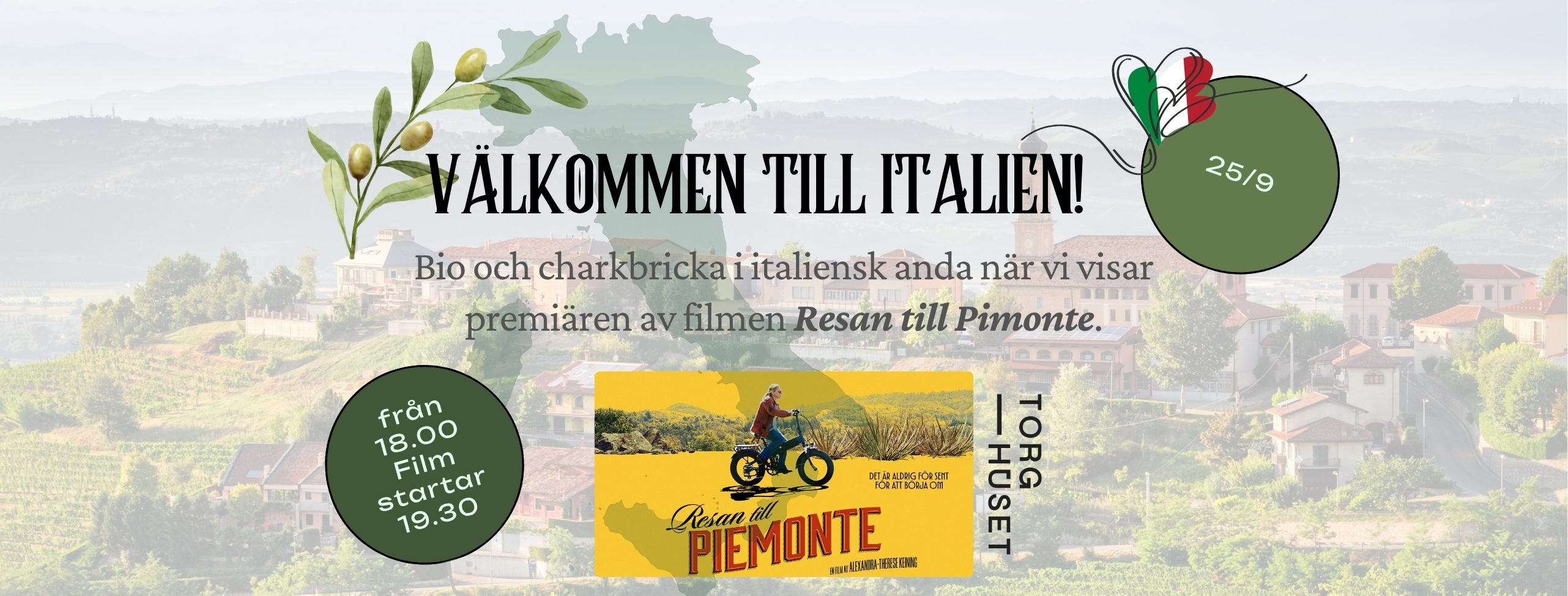 Bild som illustrerar Bio och charkbricka i italiensk anda.