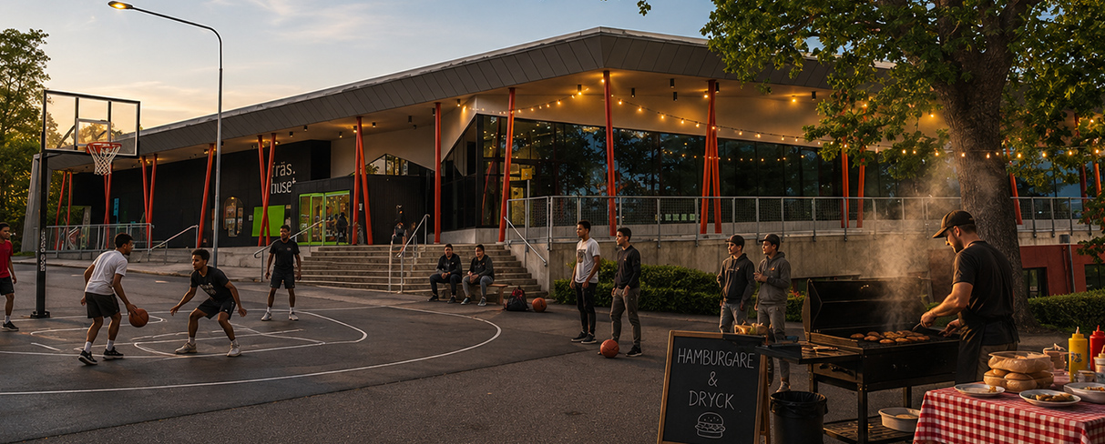 Bild som illustrerar Onsdagar i Glashuset - Streetbasket & grillning