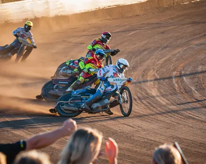 Image illustrating Lejonen Speedway Foto Svalins Foto