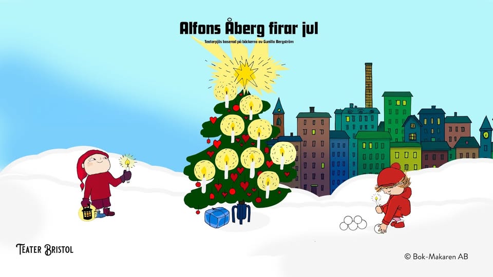 Bild som illustrerar Alfons Åberg firar jul - Smålandstenar