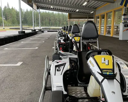 Gokartbilar på Scandinavian Kartway