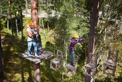 Challenge the family in one of Isaberg’s eight high-ropes courses