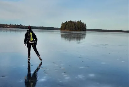 Magiska vinterlandskap på is 